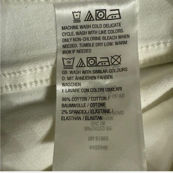 NWT Candace Cameron Bure Distressed Flare Jeans - White Wash, size 12 - Picture 6 of 6